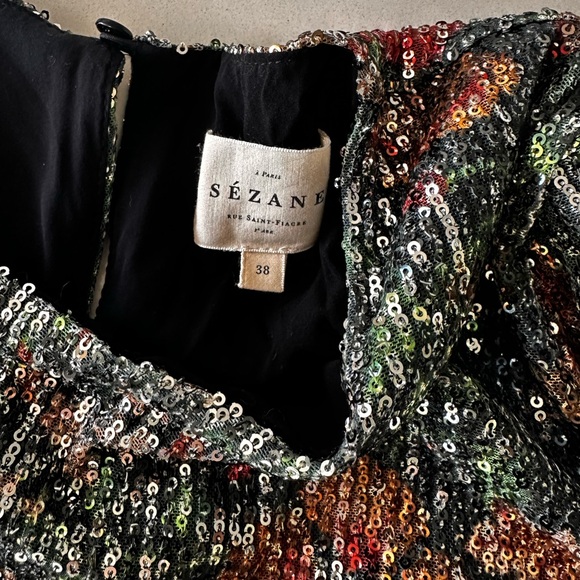 Sezane Nawel dress Sz 6/38 - Picture 6 of 11